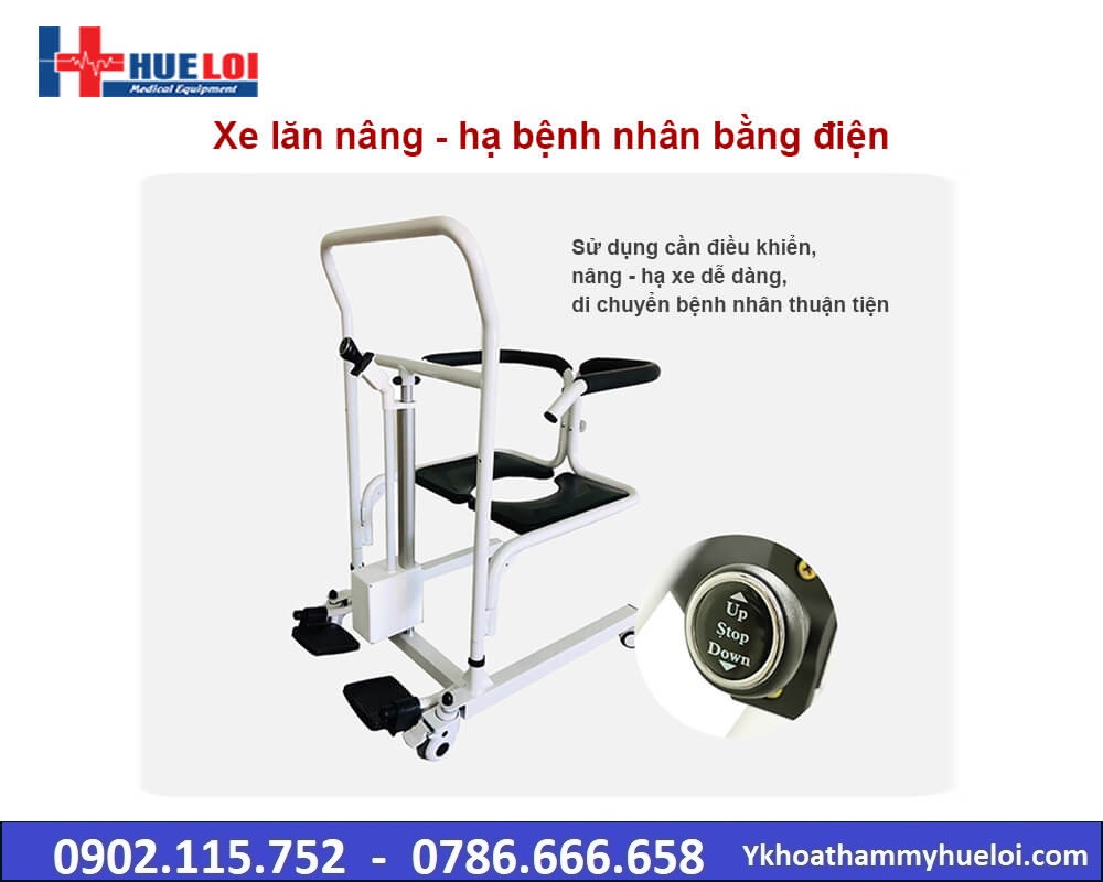 xe lăn điện nâng hạ bệnh nhân, xe lăn đa năng