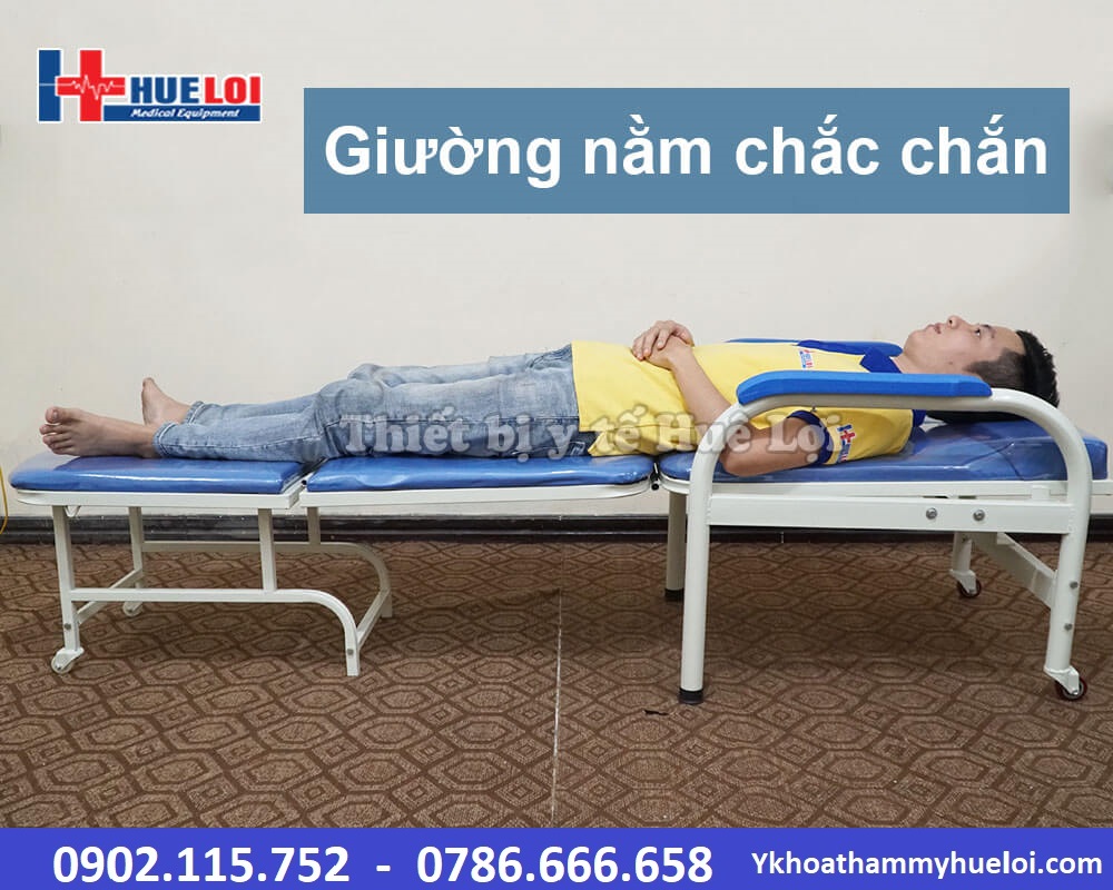 ghế đa năng, giường gấp dạng ghế trong bệnh viện, giường gấp thành ghế