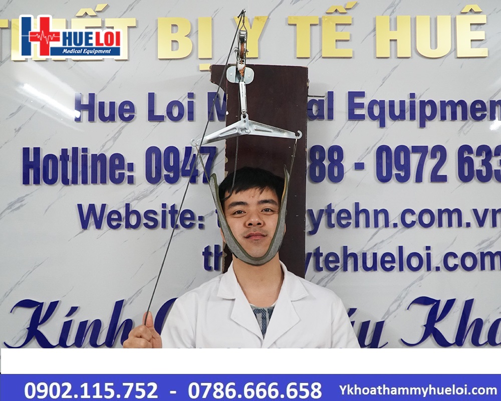 thiết bị kéo cột sống cổ, dụng cụ kéo cổ, kéo cổ